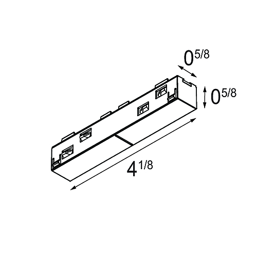 Track 48V Electrical Surface Connection 180°